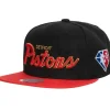 Headwear Mitchell & Ness -75Th Anniversary Gold Snapback Detroit Pistons