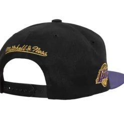 Headwear Mitchell & Ness -75Th Anniversary Gold Snapback Los Angeles Lakers