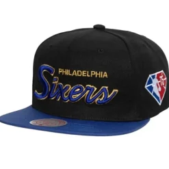 Headwear Mitchell & Ness -75Th Anniversary Gold Snapback Philadelphia 76Ers