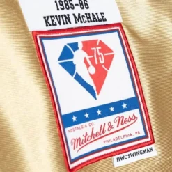 Jerseys Mitchell & Ness -75Th Anniversary Gold Swingman Kevin Mchale Boston Celtics 1985-86 Jersey