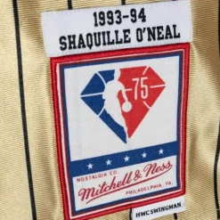 Jerseys Mitchell & Ness -75Th Anniversary Gold Swingman Shaquille O'Neal Orlando Magic 1993-94 Jersey