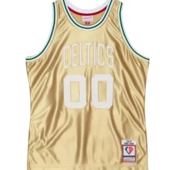 Jerseys Mitchell & Ness -75Th Anniversary Gold Swingman Robert Parish Boston Celtics 1985-86 Jersey