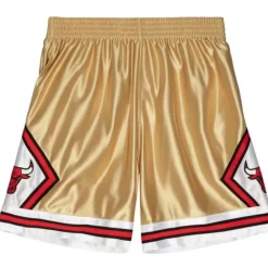 Shorts Mitchell & Ness -75Th Anniversary Gold Swingman Chicago Bulls 1997-98 Shorts