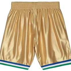 Shorts Mitchell & Ness -75Th Anniversary Gold Swingman Dallas Mavericks 1998-99 Shorts