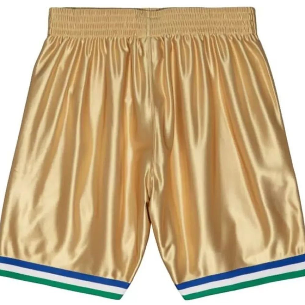 Shorts Mitchell & Ness -75Th Anniversary Gold Swingman Dallas Mavericks 1998-99 Shorts