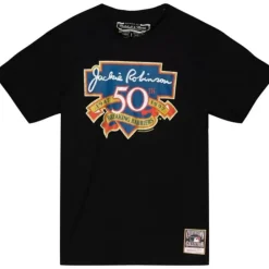 Apparel Mitchell & Ness T-Shirts & Tops-50Th Anniversary Tee Brooklyn Dodgers Jackie Robinson