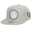 Headwear Mitchell & Ness -75Th Silver Snapback Boston Celtics