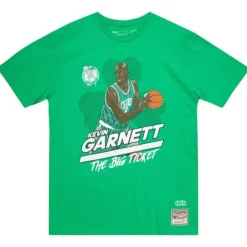 Apparel Mitchell & Ness T-Shirts & Tops-The Big Ticket Tee Boston Celtics Kevin Garnett