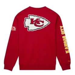 Apparel Mitchell & Ness Hoodies & Sweatshirts-There And Back Fleece Crew Kansas City Chiefs