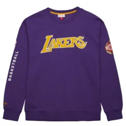 Apparel Mitchell & Ness Hoodies & Sweatshirts-There And Back Fleece Crew Los Angeles Lakers
