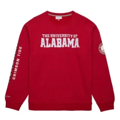 Apparel Mitchell & Ness Hoodies & Sweatshirts-There And Back Fleece Crew Current Logo University Of Alabama