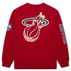 Apparel Mitchell & Ness Hoodies & Sweatshirts-There And Back Fleece Crew Miami Heat