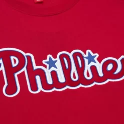 Apparel Mitchell & Ness Hoodies & Sweatshirts-There And Back Fleece Crew Current Logo Philadelphia Phillies