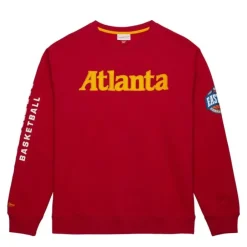 Apparel Mitchell & Ness Hoodies & Sweatshirts-There And Back Fleece Crew Atlanta Hawks