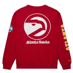 Apparel Mitchell & Ness Hoodies & Sweatshirts-There And Back Fleece Crew Atlanta Hawks