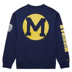 Apparel Mitchell & Ness Hoodies & Sweatshirts-There And Back Fleece Crew University Of Michigan