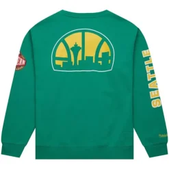 Apparel Mitchell & Ness Hoodies & Sweatshirts-There And Back Fleece Crew Seattle Supersonics