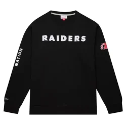 Apparel Mitchell & Ness Hoodies & Sweatshirts-There And Back Fleece Crew Oakland Raiders