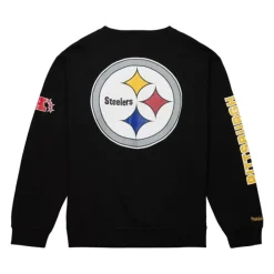 Apparel Mitchell & Ness Hoodies & Sweatshirts-There And Back Fleece Crew Pittsburgh Steelers