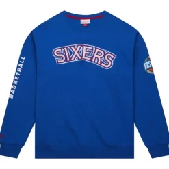 Apparel Mitchell & Ness Hoodies & Sweatshirts-There And Back Fleece Crew Philadelphia 76Ers