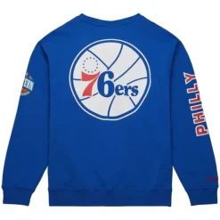 Apparel Mitchell & Ness Hoodies & Sweatshirts-There And Back Fleece Crew Philadelphia 76Ers