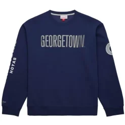 Apparel Mitchell & Ness Hoodies & Sweatshirts-There And Back Fleece Crew Georgetown University