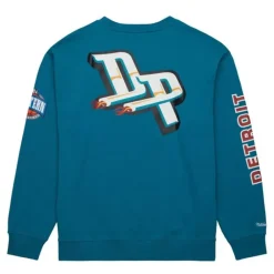 Apparel Mitchell & Ness Hoodies & Sweatshirts-There And Back Fleece Crew Detroit Pistons