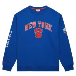 Apparel Mitchell & Ness Hoodies & Sweatshirts-There And Back Fleece Crew New York Knicks