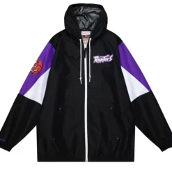 Apparel Mitchell & Ness Jackets & Outerwear-Throw It Back Full Zip Windbreaker Toronto Raptors