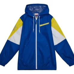 Apparel Mitchell & Ness Jackets & Outerwear-Throw It Back Full Zip Windbreaker Golden State Warriors