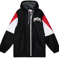 Apparel Mitchell & Ness Jackets & Outerwear-Throw It Back Full Zip Windbreaker Ohio State