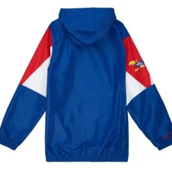 Apparel Mitchell & Ness Jackets & Outerwear-Throw It Back Full Zip Windbreaker University Of Kansas
