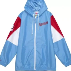 Apparel Mitchell & Ness Jackets & Outerwear-Throw It Back Full Zip Windbreaker St. Louis Cardinals