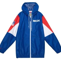 Apparel Mitchell & Ness Jackets & Outerwear-Throw It Back Full Zip Windbreaker Chicago White Sox