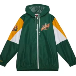 Apparel Mitchell & Ness Jackets & Outerwear-Throw It Back Full Zip Windbreaker Seattle Supersonics
