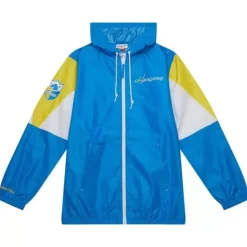 Apparel Mitchell & Ness Jackets & Outerwear-Throw It Back Full Zip Windbreaker Los Angeles Chargers