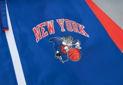 Apparel Mitchell & Ness Jackets & Outerwear-Throw It Back Full Zip Windbreaker New York Knicks