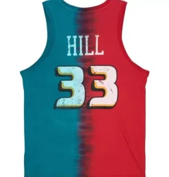 Apparel Mitchell & Ness T-Shirts & Tops-Tie Dye Cotton N&N Tank Detroit Pistons Grant Hill