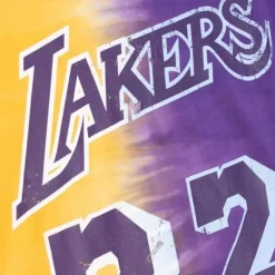 Apparel Mitchell & Ness T-Shirts & Tops-Tie Dye Cotton N&N Tank Los Angeles Lakers 1984-85 Magic Johnson