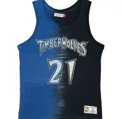 Apparel Mitchell & Ness T-Shirts & Tops-Tie Dye Cotton N&N Tank Minnesota Timberwolves Kevin Garnett