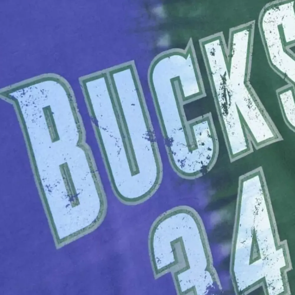 Apparel Mitchell & Ness T-Shirts & Tops-Tie Dye Cotton N&N Tank Milwaukee Bucks Ray Allen