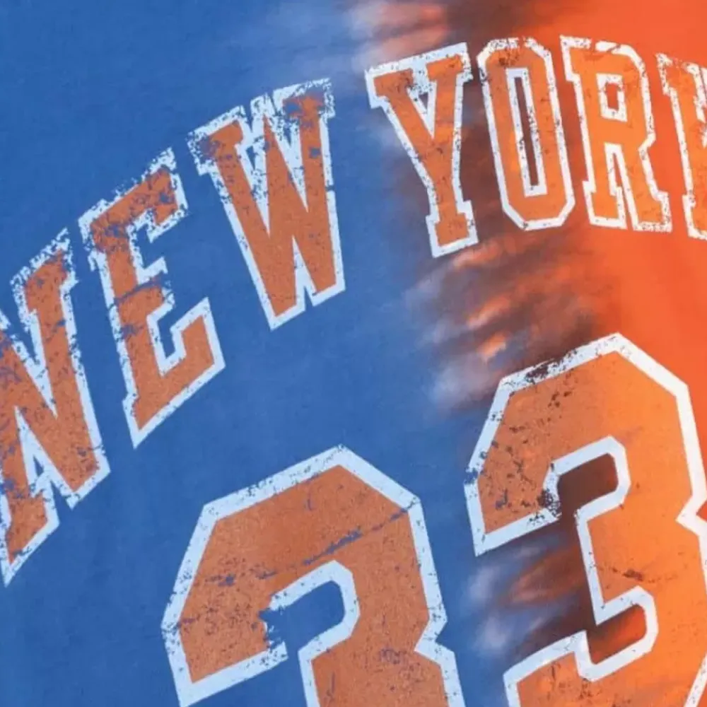 Apparel Mitchell & Ness T-Shirts & Tops-Tie Dye Cotton N&N Tank New York Knicks Patrick Ewing