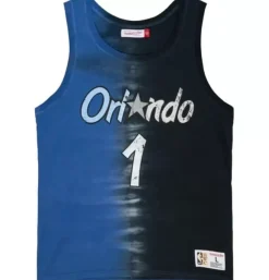 Apparel Mitchell & Ness T-Shirts & Tops-Tie Dye Cotton N&N Tank Orlando Magic Penny Hardaway