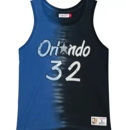 Apparel Mitchell & Ness T-Shirts & Tops-Tie Dye Cotton N&N Tank Orlando Magic Shaquille O'Neal