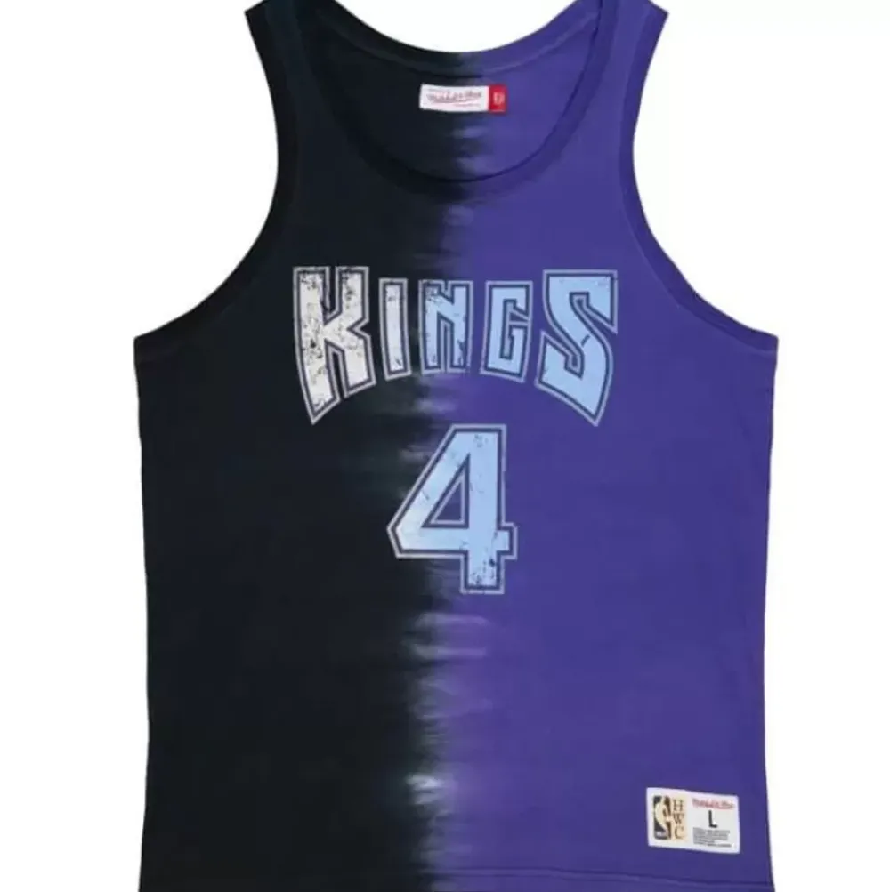Apparel Mitchell & Ness T-Shirts & Tops-Tie Dye Cotton N&N Tank Sacramento Kings Chris Webber