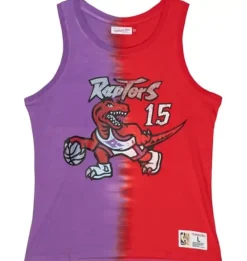 Apparel Mitchell & Ness T-Shirts & Tops-Tie Dye Cotton N&N Tank Toronto Raptors Vince Carter