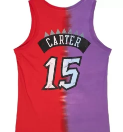 Apparel Mitchell & Ness T-Shirts & Tops-Tie Dye Cotton N&N Tank Toronto Raptors Vince Carter
