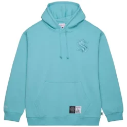 Apparel Mitchell & Ness Hoodies & Sweatshirts-Tonal Logo Heavyweight Fleece Current Logo Seattle Kraken