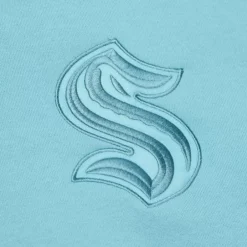 Apparel Mitchell & Ness Hoodies & Sweatshirts-Tonal Logo Heavyweight Fleece Current Logo Seattle Kraken