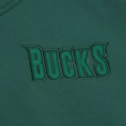 Apparel Mitchell & Ness Hoodies & Sweatshirts-Tonal Logo Heavyweight Fleece Milwaukee Bucks